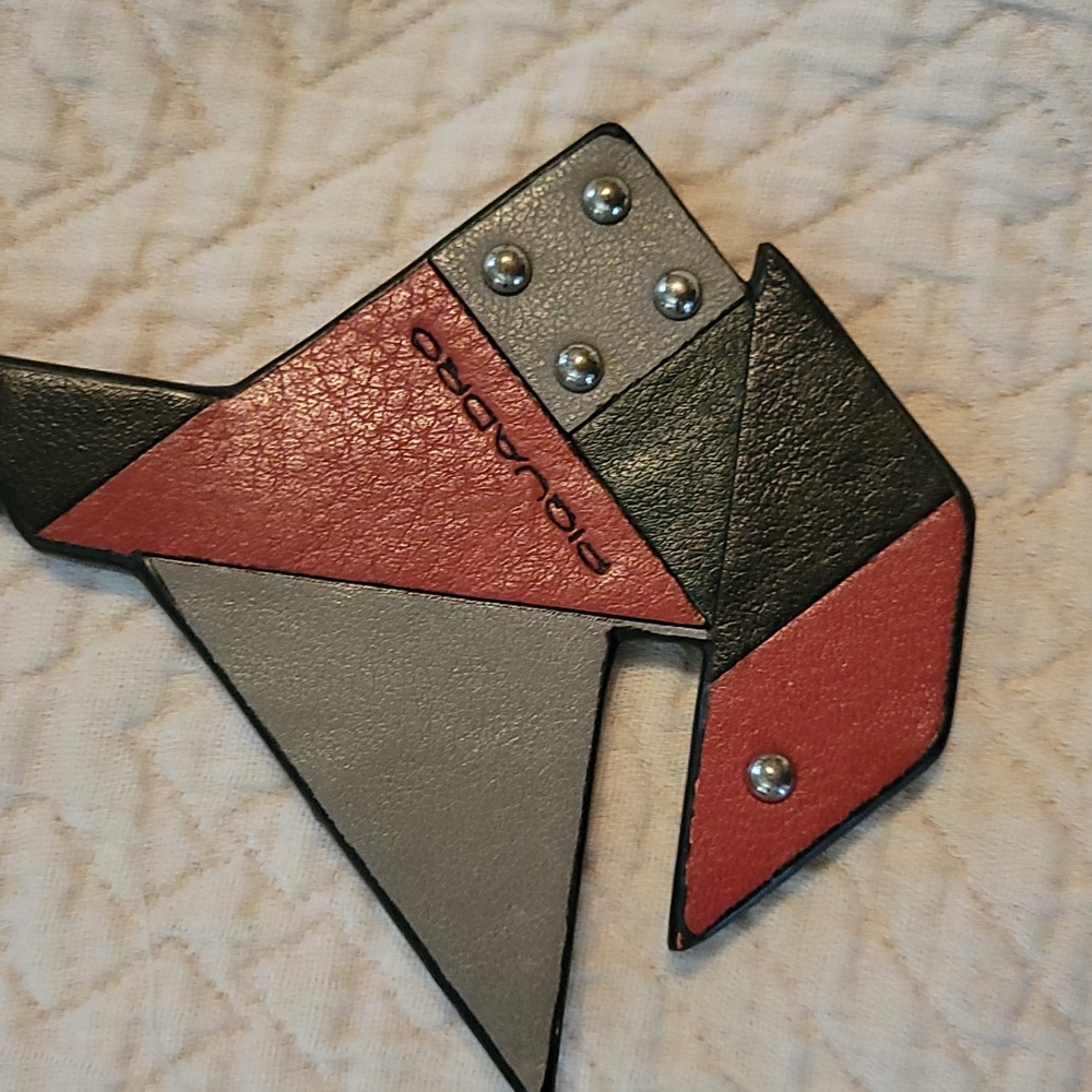 Piquadro Leather Keychain